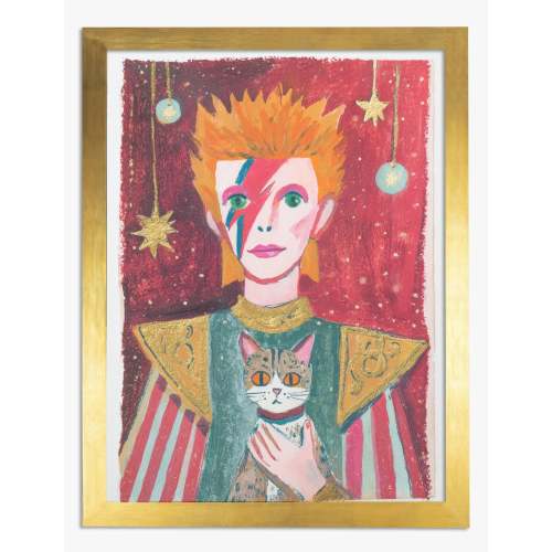 Ziggy & Cat Art Print