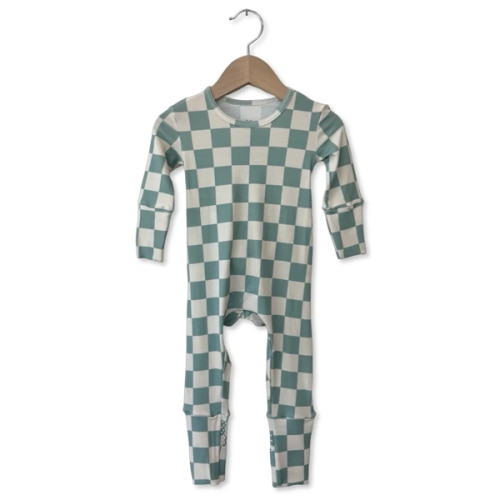 Tidepool Check Day to Night Romper Luxe Edition | Cotton Bamboo Blend