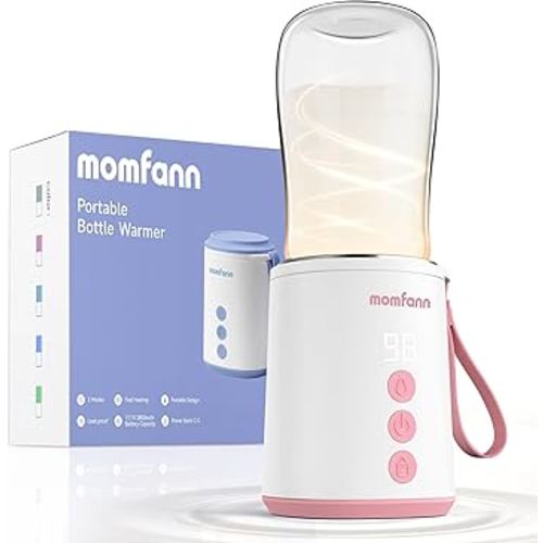 Portable Bottle Warmer, Travel Baby Bottle Warmer for Breastmilk On The Go, Leak-Proof, 2 Modes Fast Heating