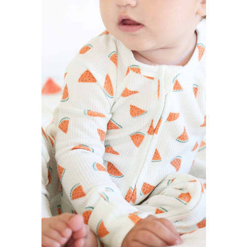Slice, Slice Baby Bamboo Waffle Convertible Zip Romper