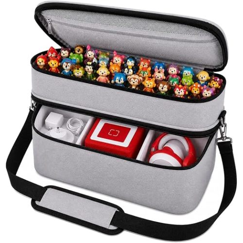 Bevegekos 2-Layer Carrying Case for Toniebox Gen 1 & 2, Holds 25+ Figures