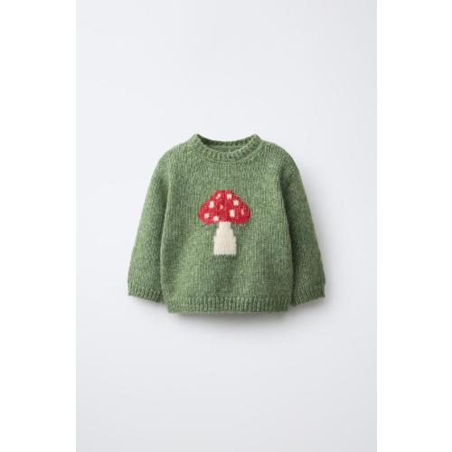 MUSHROOM PRINT JUMPER - Mid-green | ZARA United States