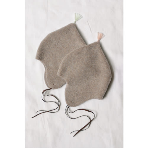 Fleece Bonnet - Beige