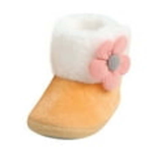 Ketyyh-chn99 Baby Cozy Fleece Booties Kids Shoes Baby Booties Knit Cotton Bootie Soft Cozy Warm Socks Shoes Newborn First Walkers for Infant Boy Girl A,5