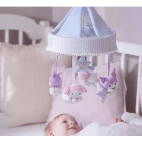 Sanrio Baby Mini Mobile | Adjustable Clip-On Stroller/Crib Toy | Newborn Gift