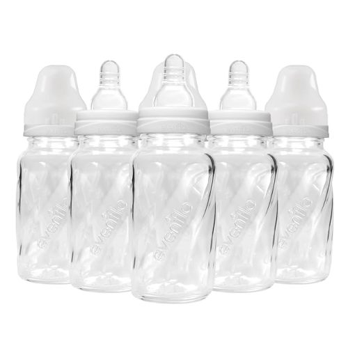 Evenflo Feeding Classic Glass, Twist Bottles, 4 Oz, 6 Bottles.