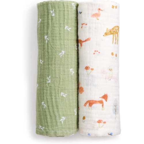 aden + anais essentials cotton muslin swaddle blanket 2 pack