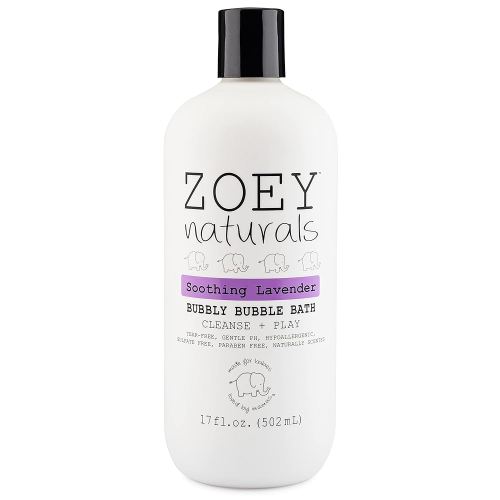 Zoey Naturals - Soothing Lavender Bubble Bath for Kids & Babies, Tear-Free Moisturizing Toddler Soap with Aloe & Avocado Oil for Calm Experience - Made in USA, 17 oz