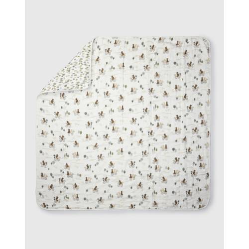 Muslin Quilt - Bears on Bikes
