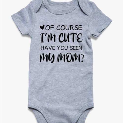 UNIFACO Unisex Baby Funny Saying Outfit Short and Long Sleeve Bodysuits Romper 0-18M