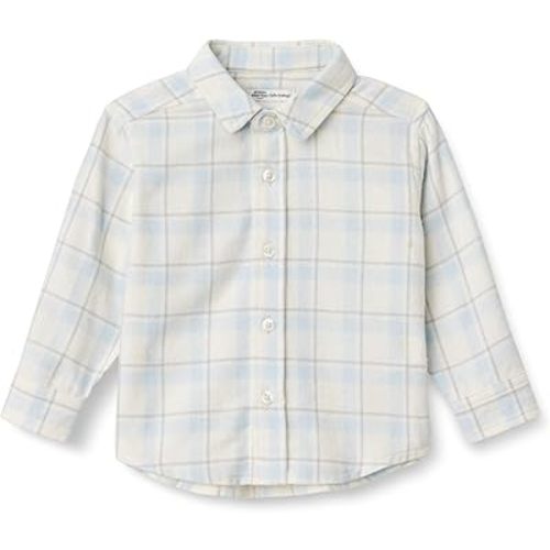 Amazon Essentials x Sofia Grainge Toddlers and Baby Boys' Button Down Plaid Flannel Shirt