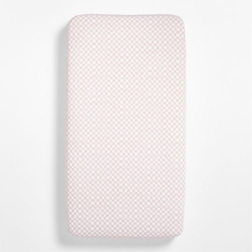Venice Hushed Violet 100% Organic Cotton Baby Crib Fitted Sheet by Leanne Ford