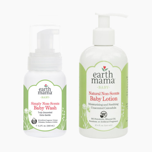 Earth Mama Baby Bath Bundle - Unscented