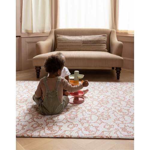 Morris & Co. Bachelors Button Brick Dust Baby Play Mat | Floral – Totter and Tumble LLC