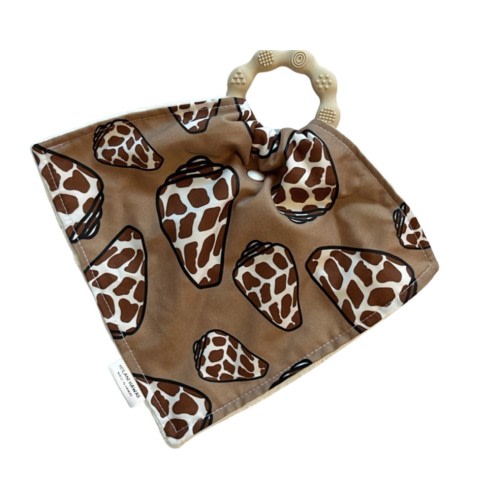 Teether Lovie - BROWN HEBREW SHELLS