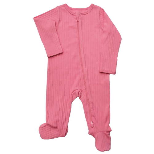 Wonder Nation Organic Cotton Baby Two-Way Zipper Footed Sleep N Play Pajamas, Sizes Preemie–6/9 Months