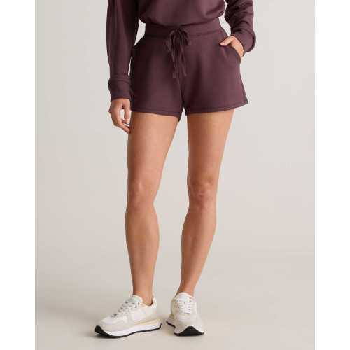 SuperSoft Fleece Shorts in Dried Fig