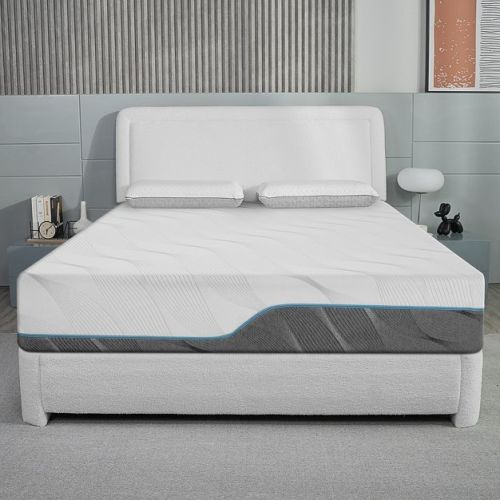 Dyonery Extra Firm Full Mattress, 10 Inch Medium - Extra Firm Dual Sides Flippable Mattress for Back Pain, White