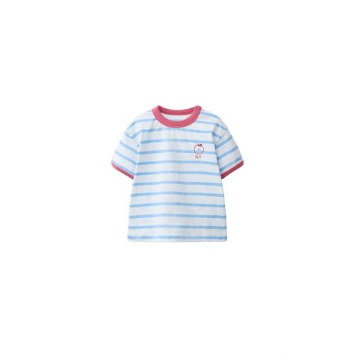 APPLE STRIPED T-SHIRT - Bluish | ZARA United States