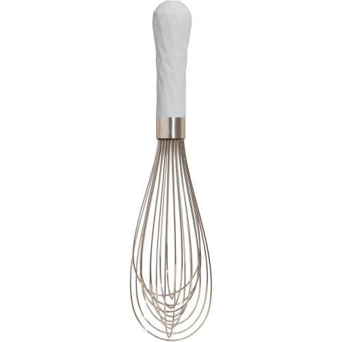 GIR: Get It Right Stainless Steel Whisk - Small Whisks for Cooking, Mixing, and Stirring - Mini-8 Inch - Studio White
