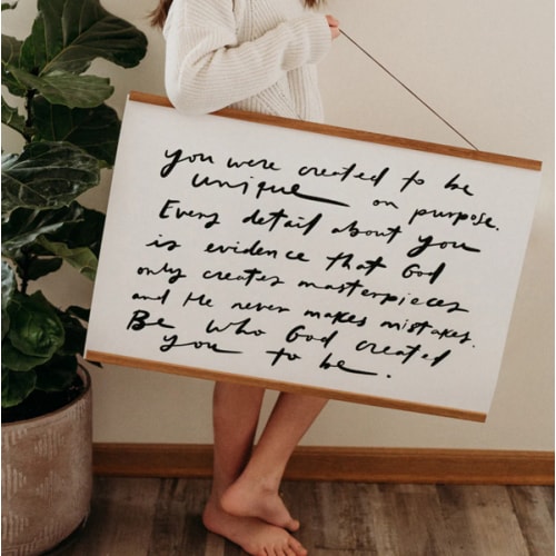 Horizontal Poster "You were created"