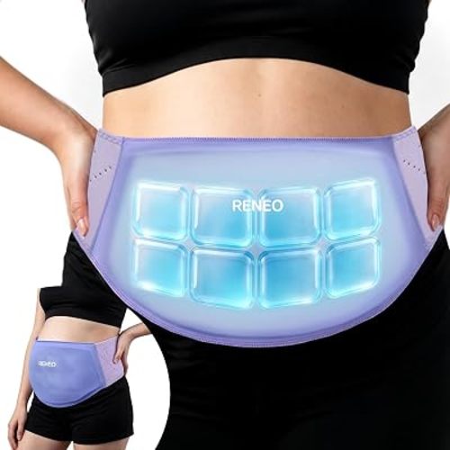RENEO Ice Pack Belly Binder for C Section Recovery Must Have, Purple