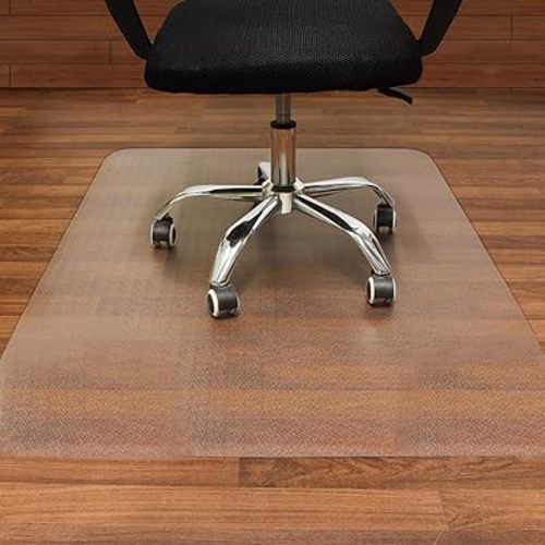 AiBOB Office Chair Mat for Hardwood Floor, 36 X 48 inches, Hard Floor Chair Mats Under Computer Desk, Easy Glide for Rolling Chairs, No Curling