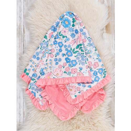 Floral Fantasia Ruffle Blanket