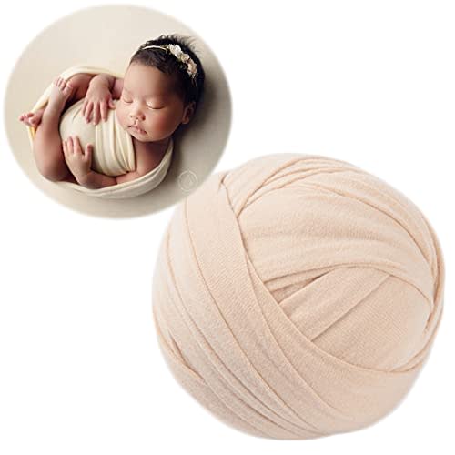 Zeroest Newborn Photography Outfits Props Stretch Wraps Newborn Photography Wrap for Baby Boys Girls Photoshoot Posing Blanket (Nude)