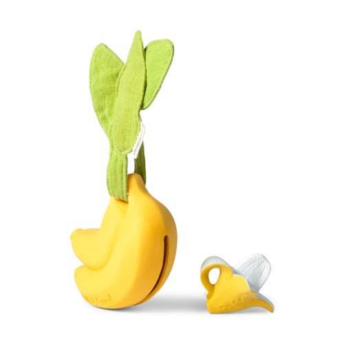 Ana Banana Teething Ring & Pacifier Set