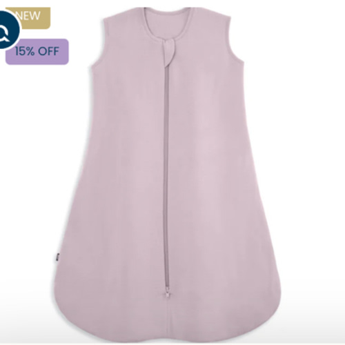 HALO - 1.5 TOG supersoft bamboo wearable blanket, double zipper sleeping bag with weighted feel - mauve