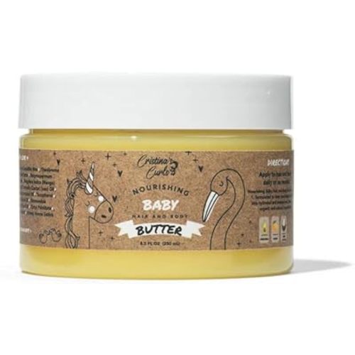 Cristina's Curls Nourishing Baby Hair And Body Butter – Rich Whipped Moisture To Seal Soft Skin And Strands