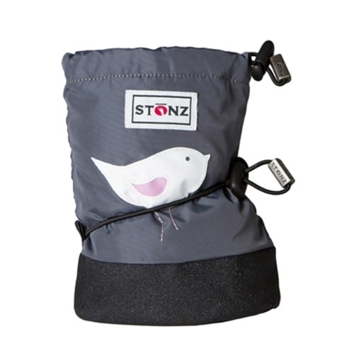 Warm, versatile, fleece-lined booties : Stonz Wear baby booties, childrens hats and mitts