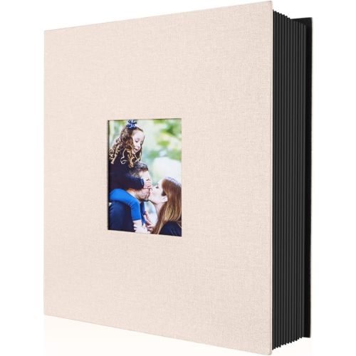 Ywlake Photo Album 4x6 400 Pockets, Linen Photo Albums Holds 400 Vertical Pictures Only Beige