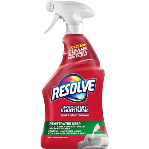 Resolve Upholstery Cleaner & Stain Remover, 22 fl oz Bottle, Multi-Fabric Cleaner