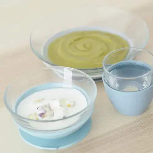 Glass Meal Set - rain color