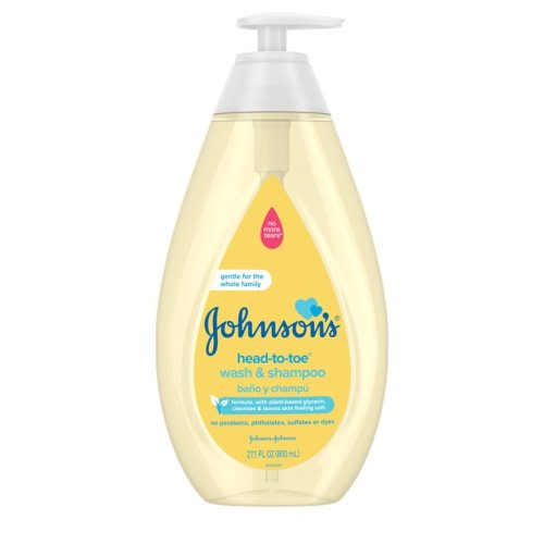 Johnson's Head-To-Toe Tearless Baby Body Wash & Shampoo, 27.1 fl. oz