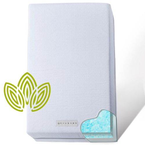 Modera Baby Organic Cotton Dual-Sided Premium Memory Foam Crib Mattress Firm for Infants & Cooling Gel For Toddlers - 52x27.5x5.5"
