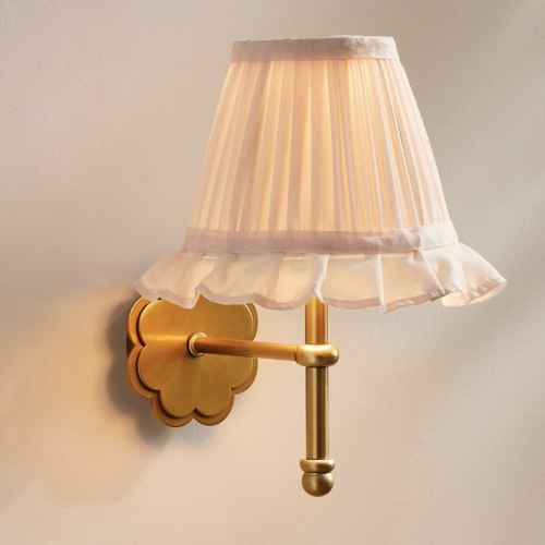 Rechargeable Ruffle Wall Sconce (10")