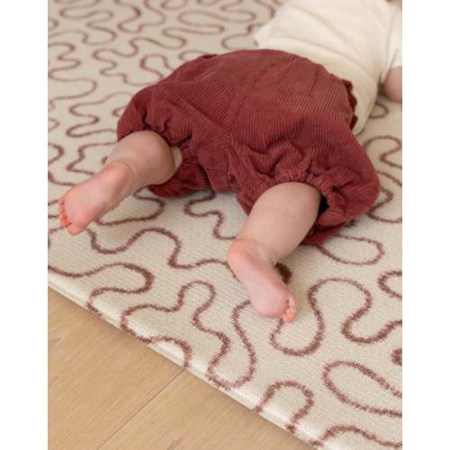 The Brecon Baby Play Mat | Brown Abstract Memory Foam Floor Mat – Totter and Tumble LLC