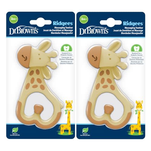 Dr. Brown's Ridgees Giraffe Baby Teether, 3m+