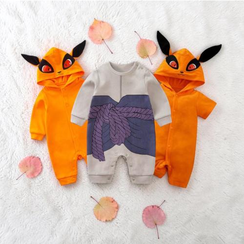Charming anime cotton newborn romper outfit, Cute fox cotton baby onesie, Toddler costume for Anime Fans