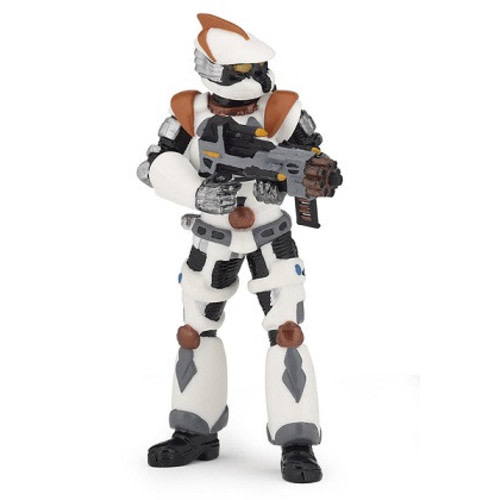 Papo Galactic Warrior #70100 - White with Taser Weapon