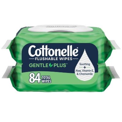 Cottonelle GentlePlus Flushable Wipes - 2pk/42ct