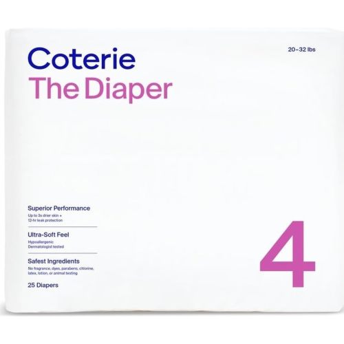 Coterie Size 4 Diapers, 25 CT