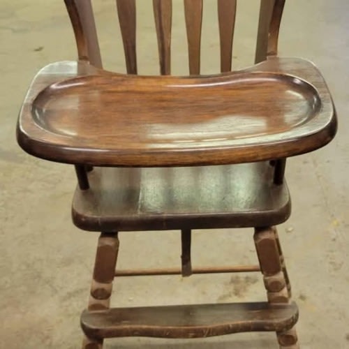 Antique Oak High Chair