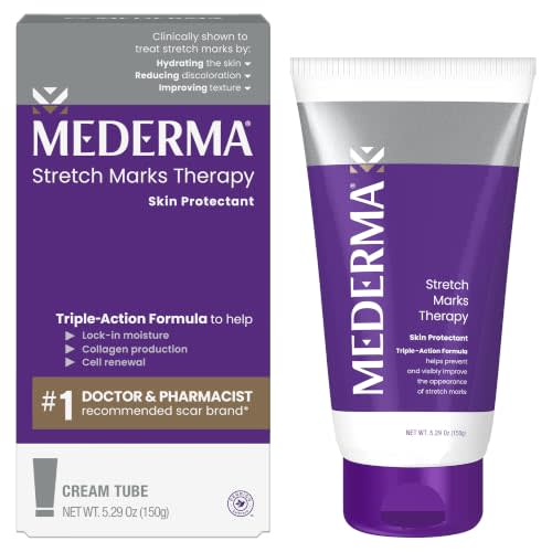 Mederma Stretch Marks Therapy, Helps Prevent and Treat Stretch Marks | Pregnancy and Breastfeeding Safe, Clinically Shown, Cepalin and Centella Asiatica, Hydrates, Paraben-Free
