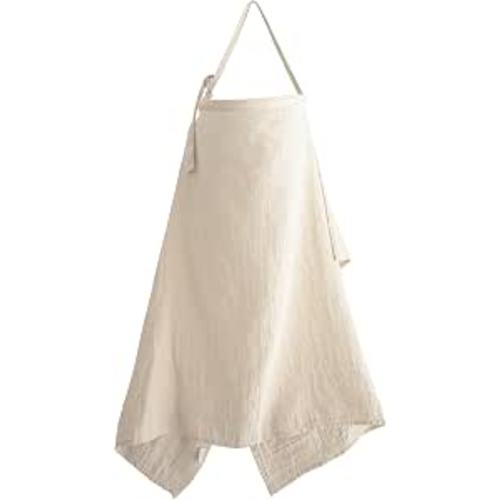 mushie Nursing Cover (Fog) | 100% Breathable Organic Cotton