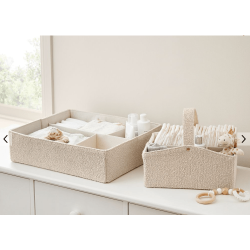 Boucle Nursery Storage - Organizer and Caddy Set