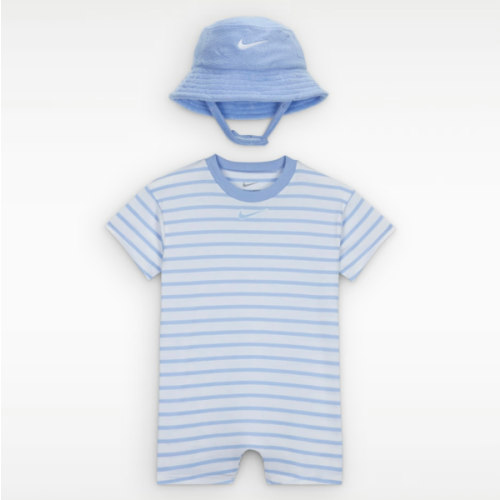 Nike Baby Short Sleeve Romper with Bucket Hat